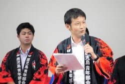 春田ＡＡ運営委員長が運営説明を行った