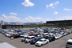 出品ヤードには今年度最多タイの出品車