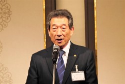 ＪＵ中販連の海津会長が祝辞を述べた