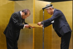 各事業への協力に対し感謝状贈呈