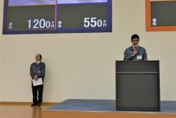 髙山課長がイベントなどの運営説明を行った
