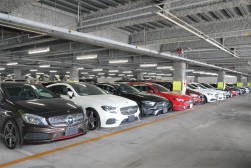 ヤナセコーナーには上質車が多数出品された