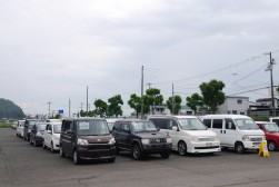 ２４２台もの出品車を集めた