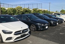 メルセデス・ベンツブランド車が並ぶ「ベンツコーナー」