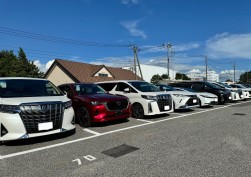 良質車が並ぶ出品ヤード