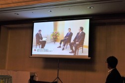 ＪＵ・オリコ提携４０周年を記念した対談動画を視聴した