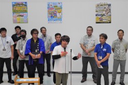 ＪＵ長崎の森川青年部会長があいさつ