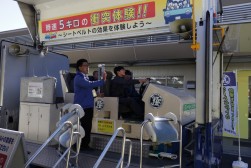 シートベルト装着の重要性を体験