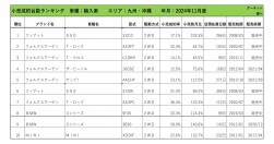 2024年11月度　輸入車自動車小売成約台数ランキング【九州・沖縄エリア】
