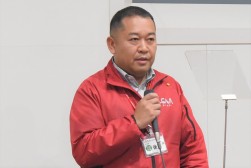 あいさつを述べる後藤会場長