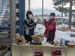 女性社員からの心温まるおもてなし