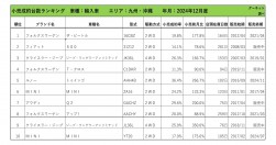 2024年12月度　輸入車自動車小売成約台数ランキング【九州・沖縄エリア】