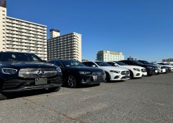 バラエティに富んだ出品車が並ぶ