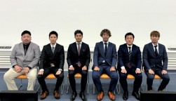 左から河内副部会長、金子副部会長、澁谷部会長、松橋筆頭副部会長、永野副部会長、斉藤副部会長