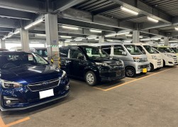 バラエティに富んだ福祉車両が並ぶ