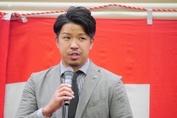 上西代表幹事があいさつを述べた