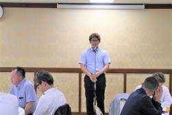 木場代表幹事による懇親会冒頭のあいさつ