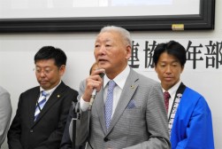 ＪＵ近畿の掛下会長があいさつを述べた