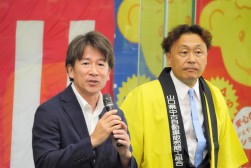 ＪＵコーポレーションの原口取締役専務執行役員があいさつを述べた