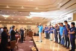 乾杯の発声はグラム モルトザ流通副委員長