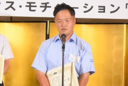 優勝した宮本さんのスピーチ