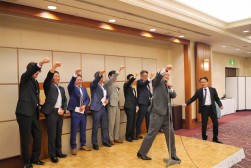 各県ＪＵの金融委員長たちが目標必達を誓い合った