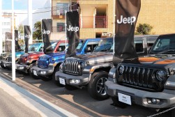 ラングラーの在庫台数は圧巻