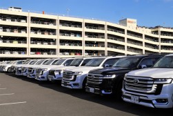 迫力ある出品車が並ぶ