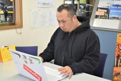 ＪＵテントリの登録は土川さんが行っている