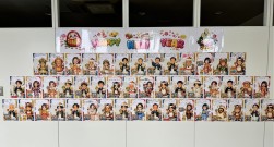 場内にスタッフの似顔絵と新年の抱負を掲示