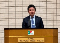 小野部会長が青年部活動報告