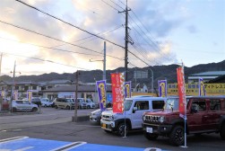 展示場には幅広いジャンルの展示車が並ぶ