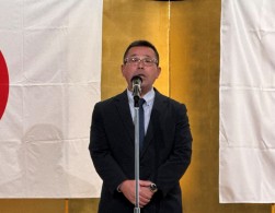 シーエーエー柘植取締役があいさつ