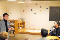 研修会を主催した野口青年部会長（写真左）