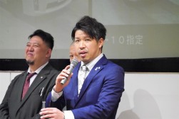 ＪＵ中四国青年部会の上西代表幹事が感謝の言葉