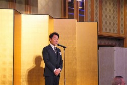 ホスト県を代表しＪＵ愛媛の森岡淳理事長があいさつ