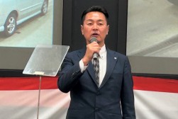 あいさつを述べるJU岩手・中田青年部会長