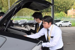 実車を使用しての研修が行われた