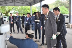 実車を使用しての研修が行われた