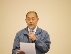 壁屋司課長がイベント内容などを説明した