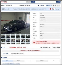 AI-NETのAUTOHUB出品情報掲載イメージ