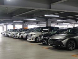 多くの出品車が集まった