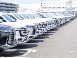 ズラリと並ぶ高級車