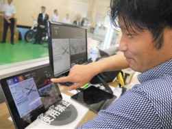 タブレット端末を使った簡易セリ機が好評