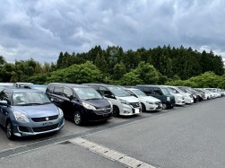 仙台会場に並ぶ出品車
