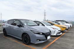ＨＶやＰＨＶなどに交じってＥＶの出品も目立つ様に（写真はＵＳＳ名古屋会場）