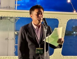 林営業室長が開会のあいさつ