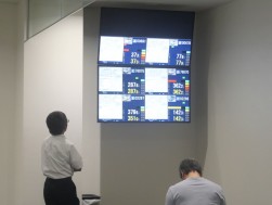 ６レーン化によりモニターも刷新
