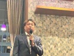 前夜祭ではＪＵ山口の大和理事長があいさつを述べた
