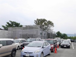 ＡＡ会場敷地奥には検査・撮影棟を建設中